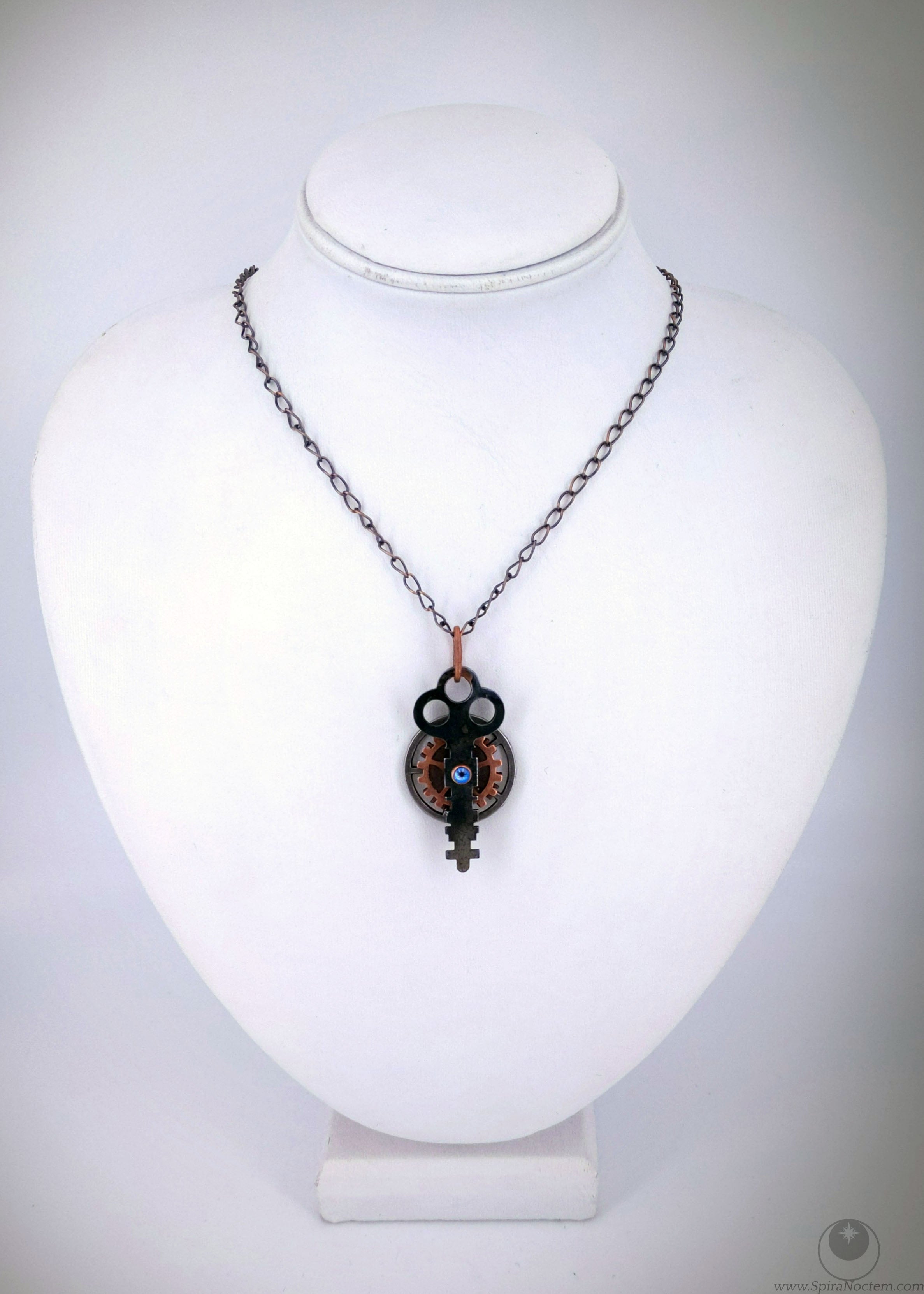 Blue Spinning Key Pendant (Chain not included)